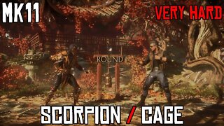 Scorpion vs Johnny Cage - Very Hard CPU Match From 2021