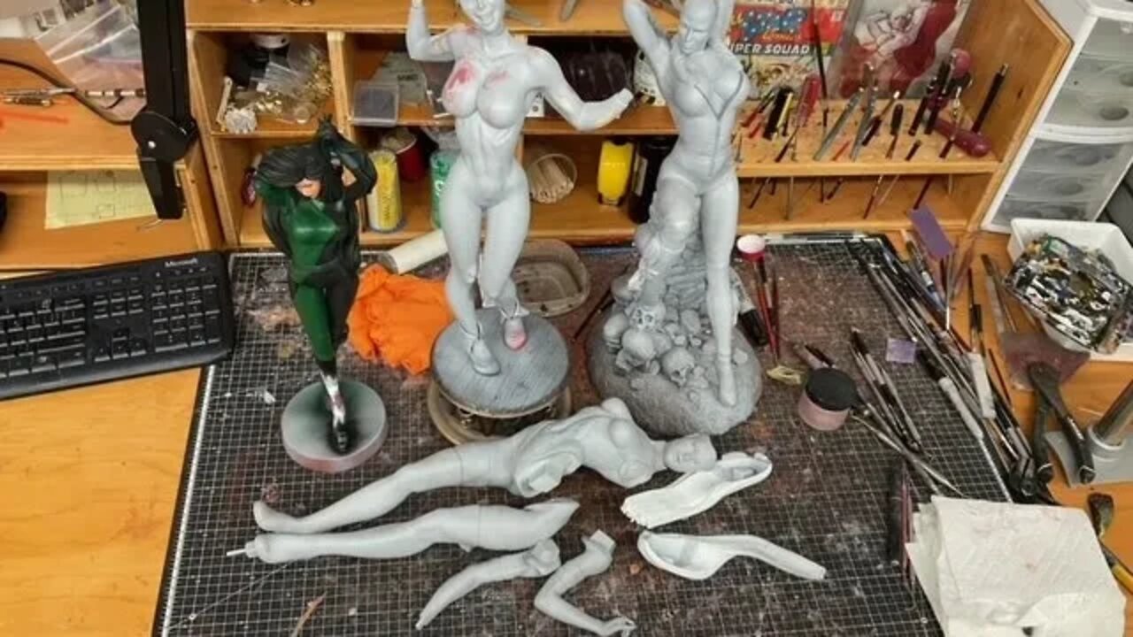 VinceVellCUSTOMS Live Stream - Finishing Shego, Harley Winner planning & Psylocke kit