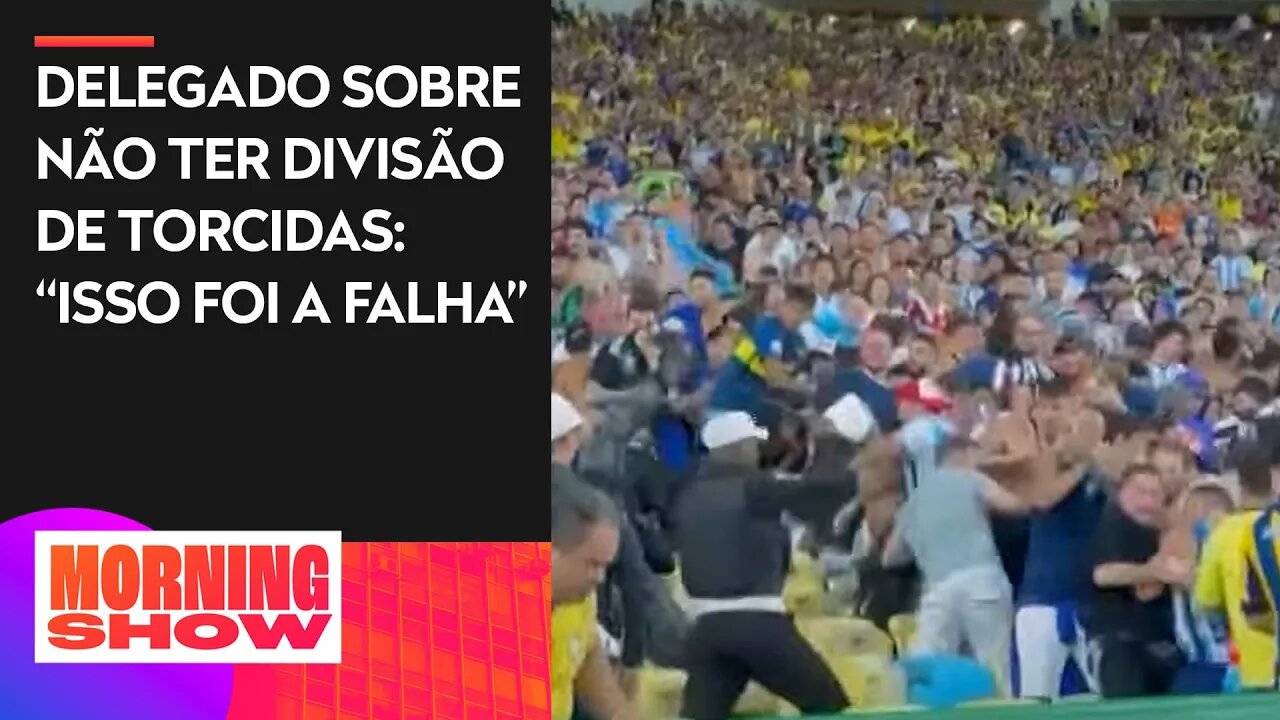 Torcedores de Brasil e Argentina brigam na arquibancada antes de início do jogo