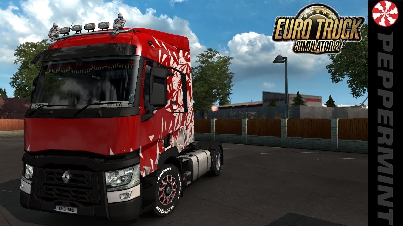 ETS2 Trucking On Peppermint 10 Linux LIVE #5 (Euro Truck Simulator 2) My Own Trailer Skin