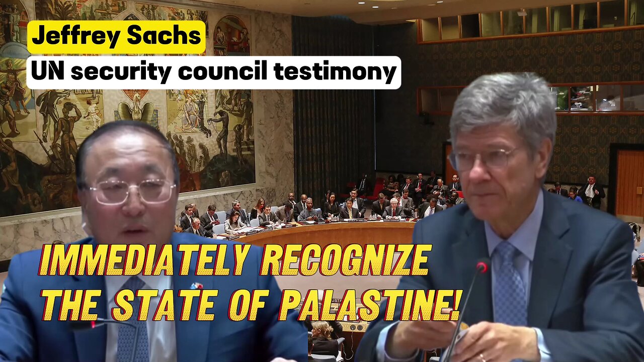 Jeffrey Sachs - Immediately Recognize the State of Palestine