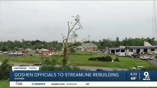 The efforts to rebuild Goshen after the devastating tornado