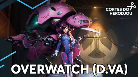 HeroDjou joga Overwatch de D.Va