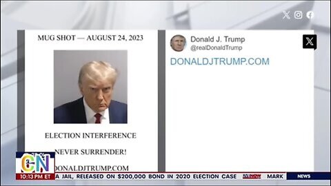 Trump returns to site formally known as Twitter_ after surrendering in Georgia.......