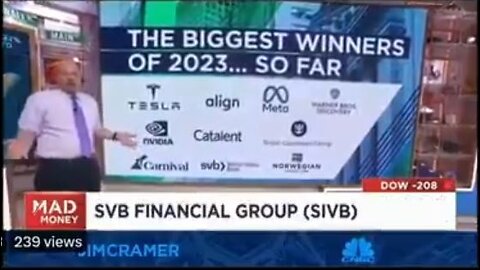 Just one month ago, Jim Cramer said Silicon Valley Bank is alright
