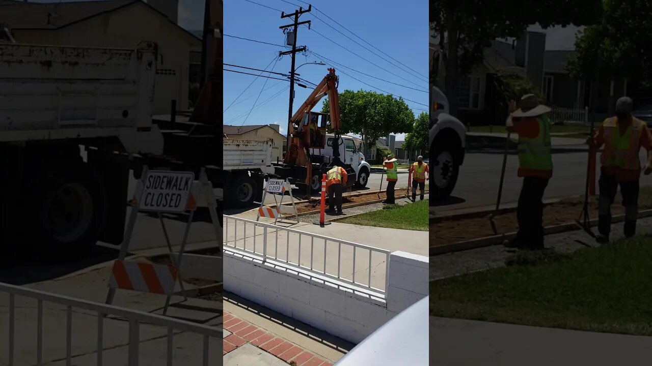 L.A.s IDEA OF INSTALLING A SIDEWALK