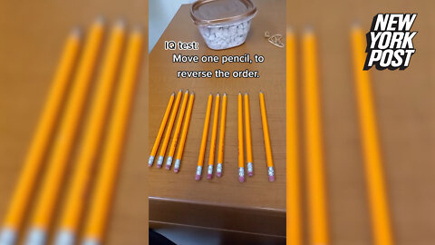 If you solve this pencil riddle in 10 seconds, then your brain is sharp
