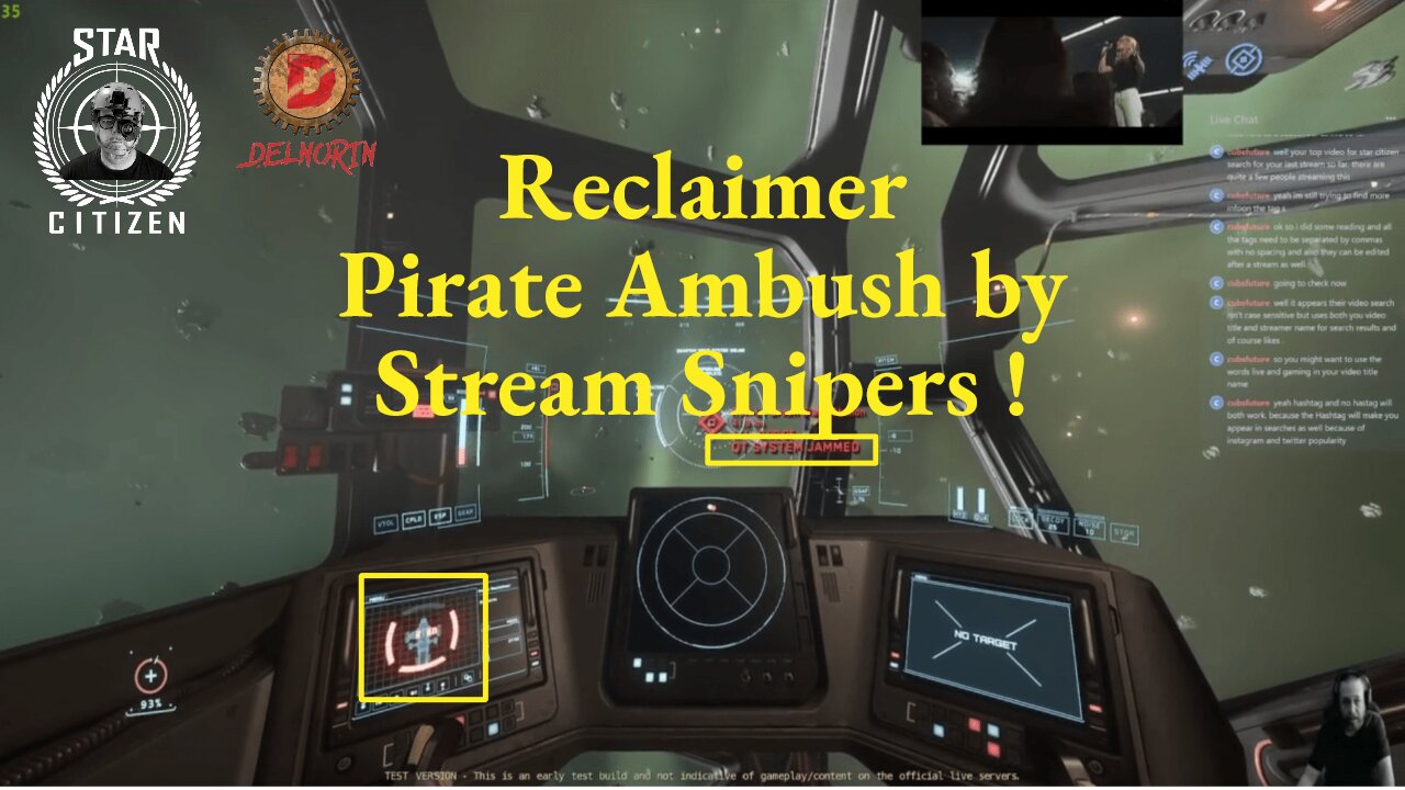 Star Citizen [ PTU 3.18 Salvaging ] Reclaimer Pirate Ambush