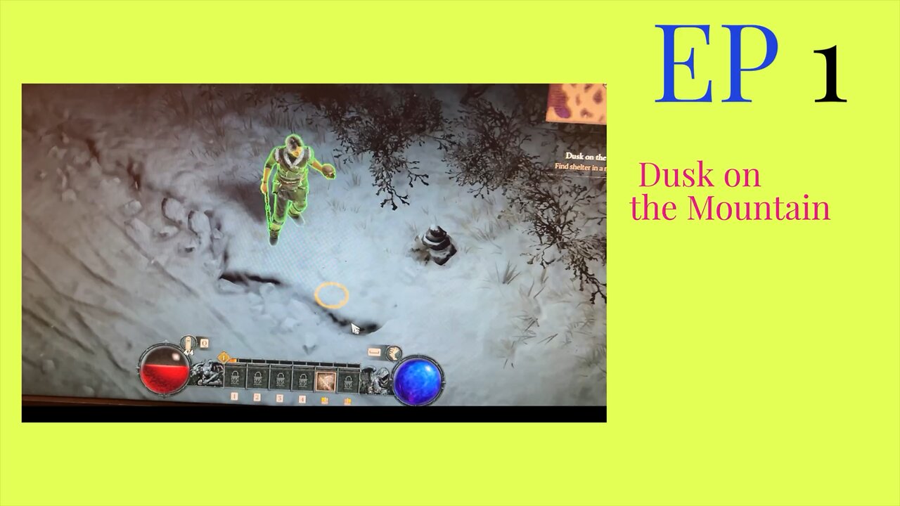 Diablo in quest 1: Dust in the mountain