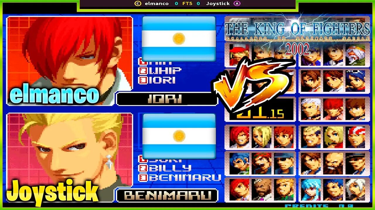 The King of Fighters 2002 (elmanco Vs. Joystick) [Argentina Vs. Argentina]