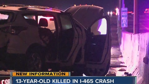 13-year-old killed on I-465