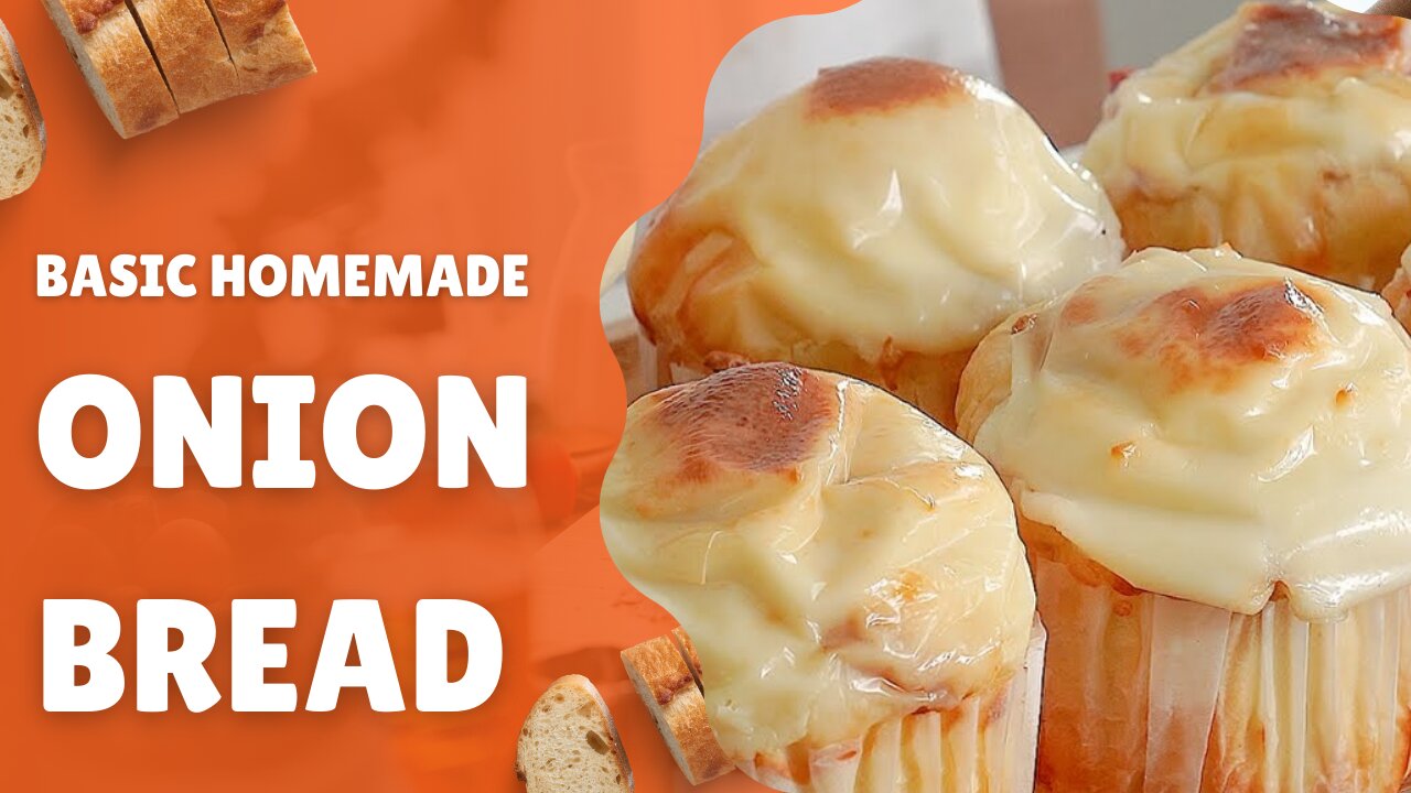 This onion bread is so delicious! Everyone can make this at home (better than cake)