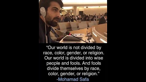 Fools divide themselves by race, color, gender or religion...
