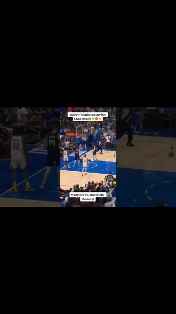 Andrew Wiggins posterizes Luka Doncic