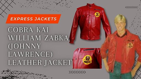 Cobra Kai William Zabka (Johnny Lawrence) Red Leather Jacket | Cobra Kai | Express Jackets