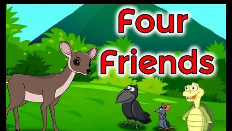!Four friends! !english cartoon!