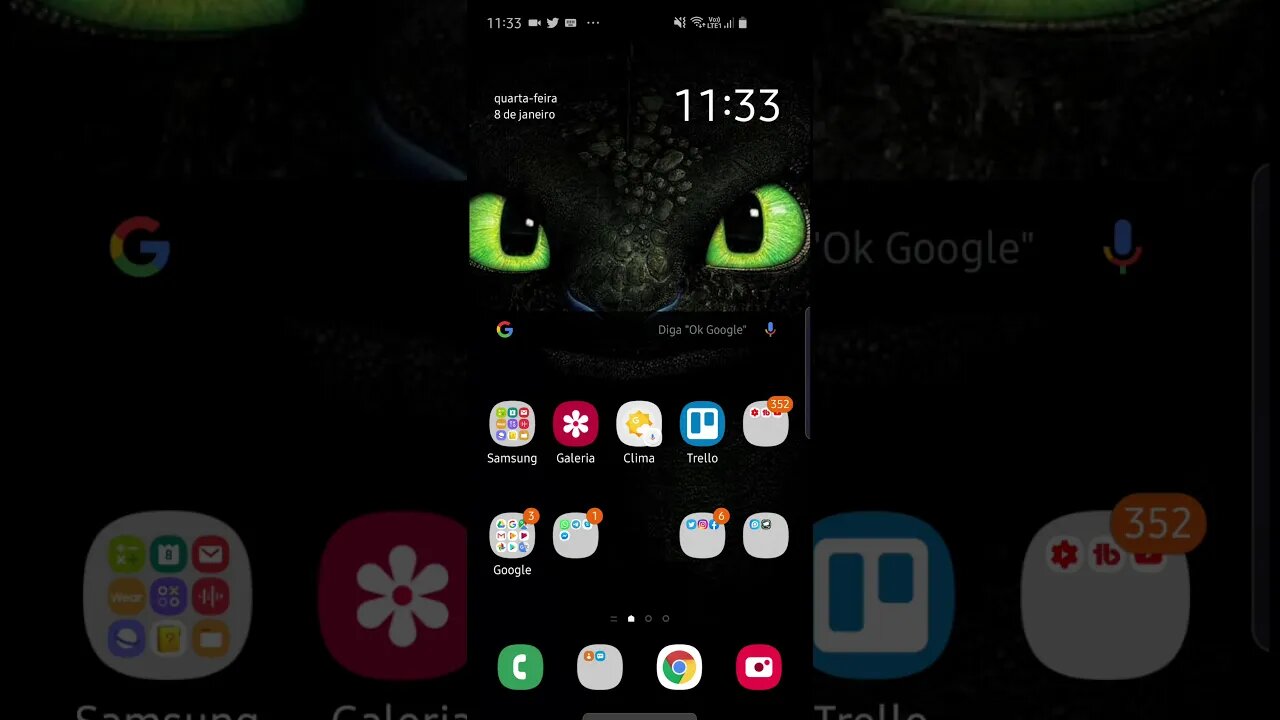 Samsung Galaxy - Acessando o Finder instantaneamente