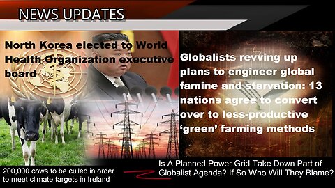 WHO Elects Communist North Korea To It's Board; 200,000 Cows To Be Culled In Ireland For Climate