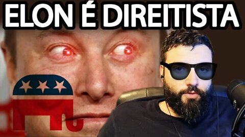 Elon Musk ASSUME VOTO NA DIREITA, e espera 4T4QU3S da esquerda