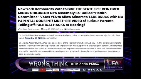 New York Health Committee votes AGAINST parents directives.