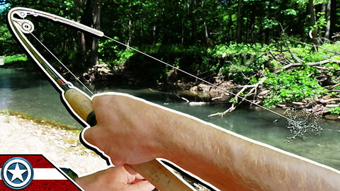Creek Fishing a Berkley Powerbait Minnow in 100° Heat (ROASTING!)