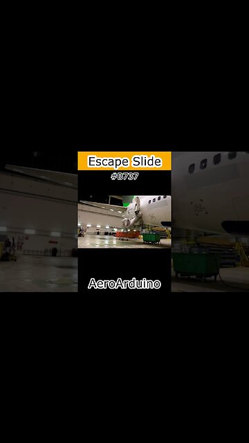 Watch Funny #B737 Escape Slide Fast Shooting #Aviation #Fly #AeroArduino