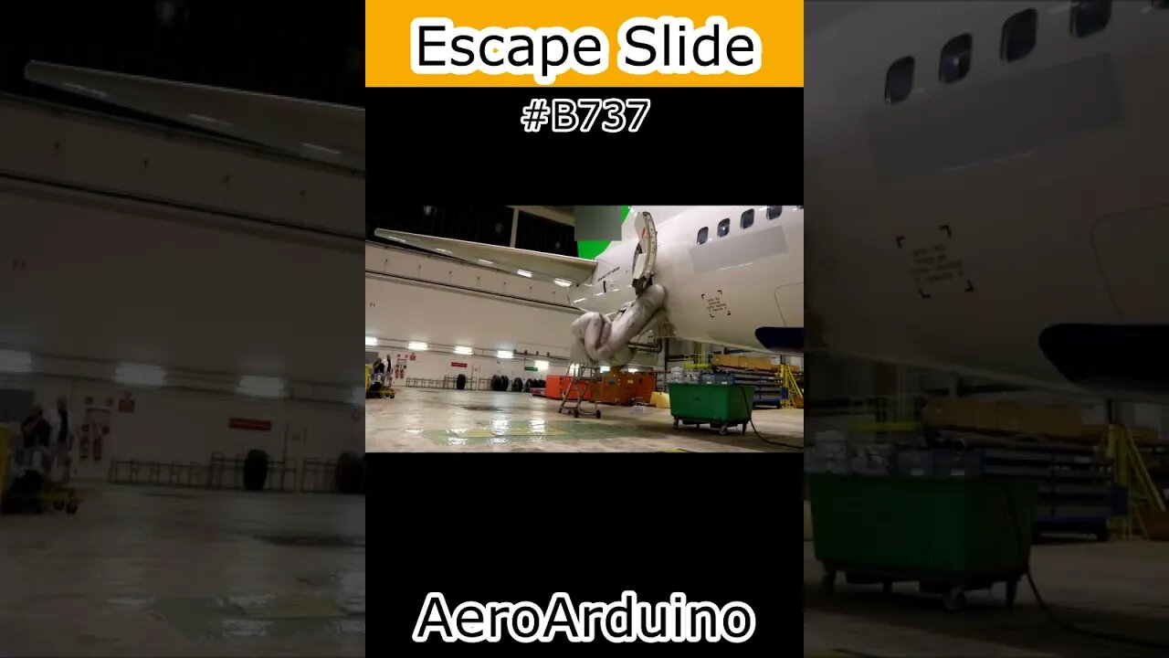 Watch Funny #B737 Escape Slide Fast Shooting #Aviation #Fly #AeroArduino