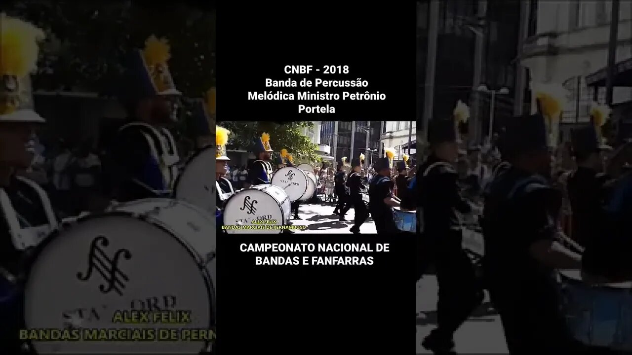 CNBF 2018 - BANDA DE PERCUSSÃO MELÓDICA MINISTRO PETRÔNIO PORTELA - #Shorts