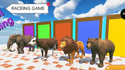 Game of Racing Funny Animals