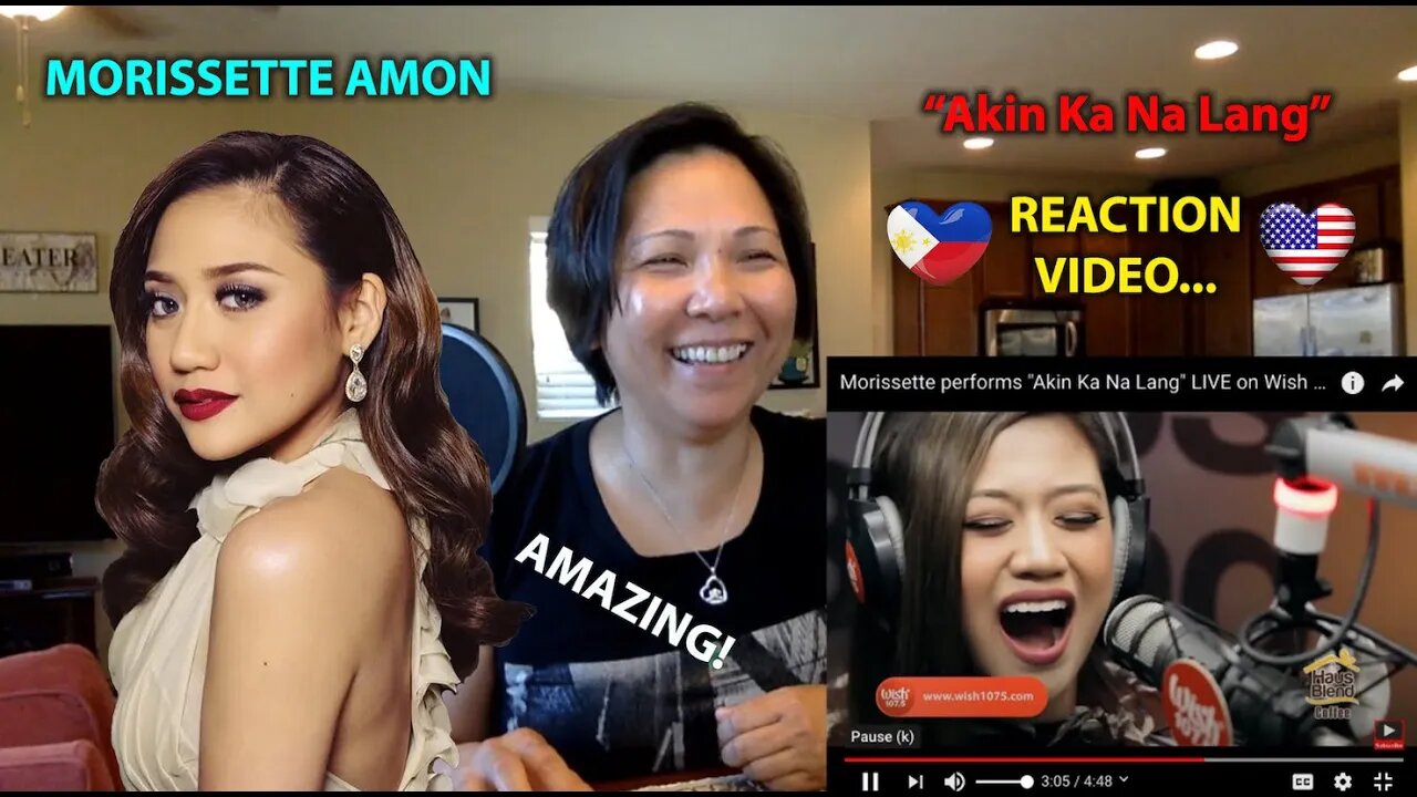 Filipino-American Reaction Video On Morissette Amon's "Akin Ka Na Lang"