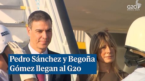 Pedro Sánchez y Begoña Gómez llegan a Río de Janeiro para la reunión del G20