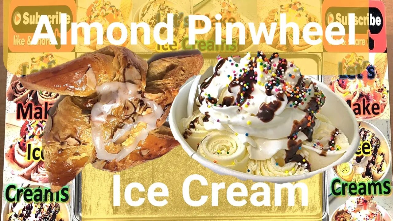 Almond Pinwheel Ice Cream