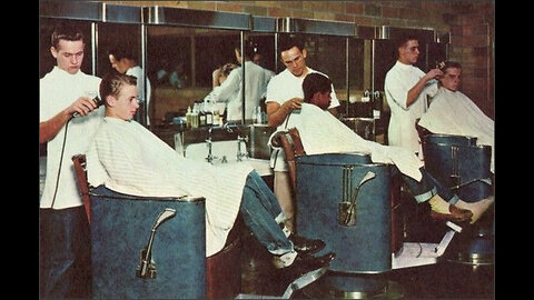 Vintage barbershop-smoking