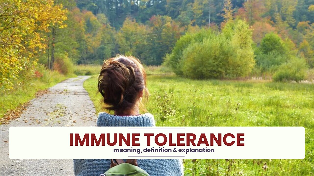 What is IMMUNE TOLERANCE?