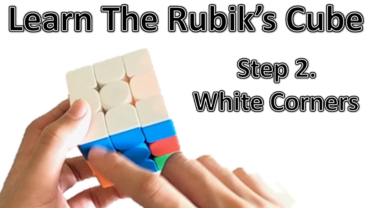 Learn How to Solve a Rubik's Cube - Step 2 (with Example Solve)(Beginner Tutorial)