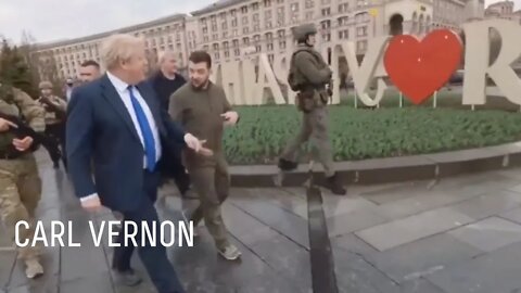 Boris takes a stroll in Ukraine
