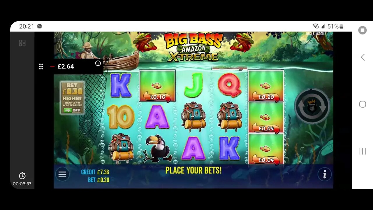 A Quick go on the New Big Bass Amazon Xtreme and King Kong Cash.
