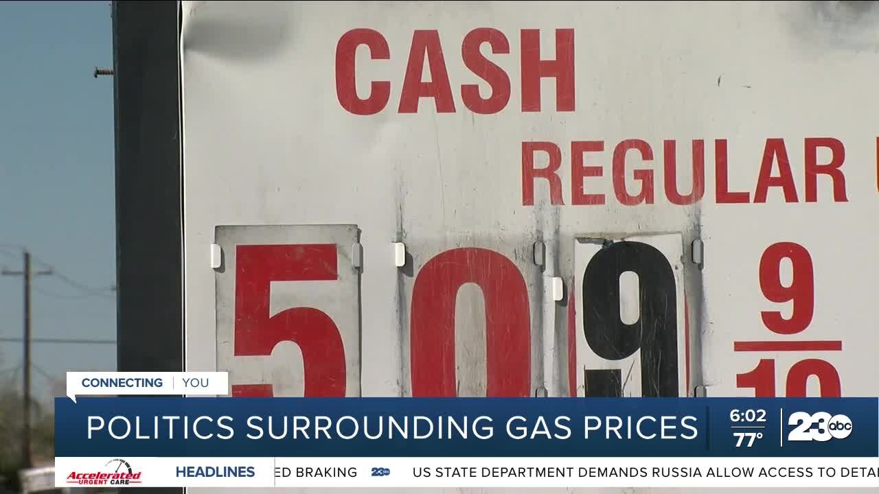 The politics surrounding the gas prices