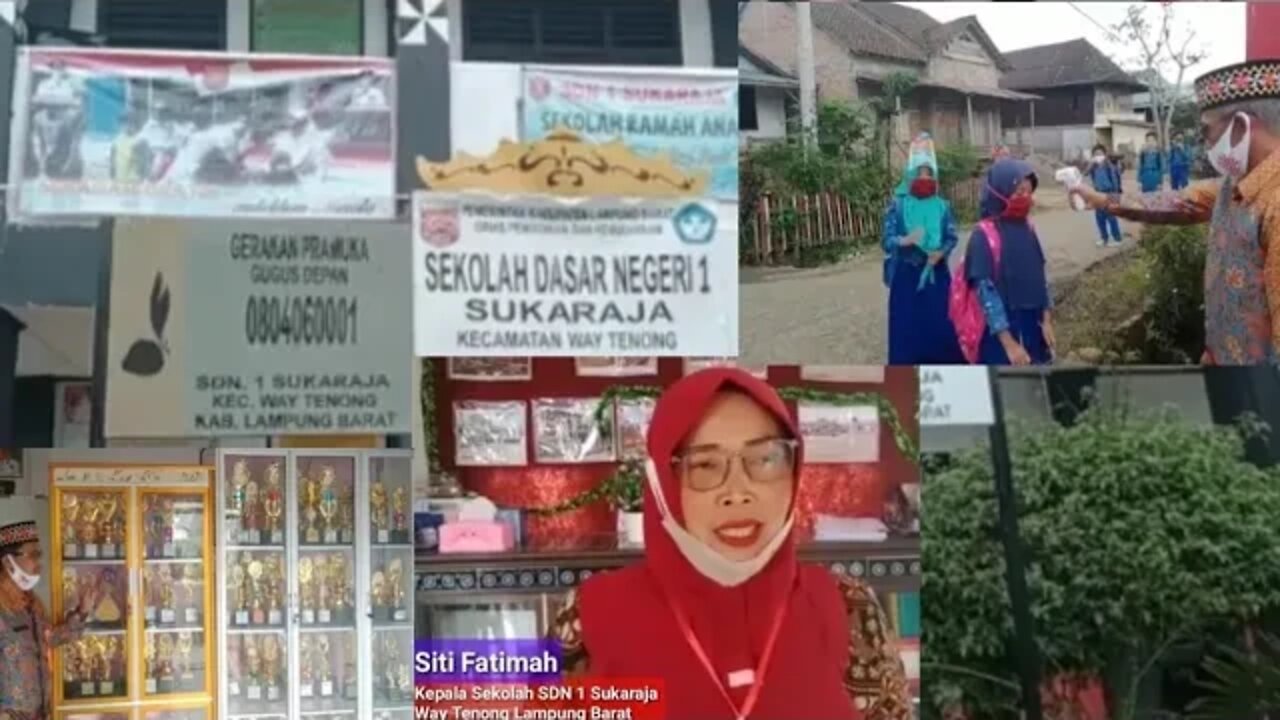 SDN 1 Sukaraja Way Tenong Lampung Barat banyak Prestasi, Mulai KBM Tatap Muka SOP Prokes Covid19