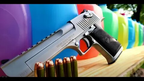 Desert Eagle 50ae - How Many Milk Jugs??? [And BONUS Footage]