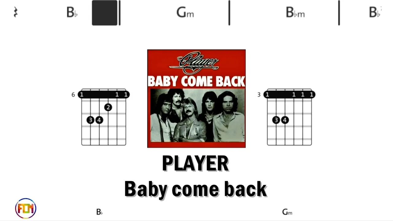 PLAYER Baby come back - Guitar Chords & Lyrics HD