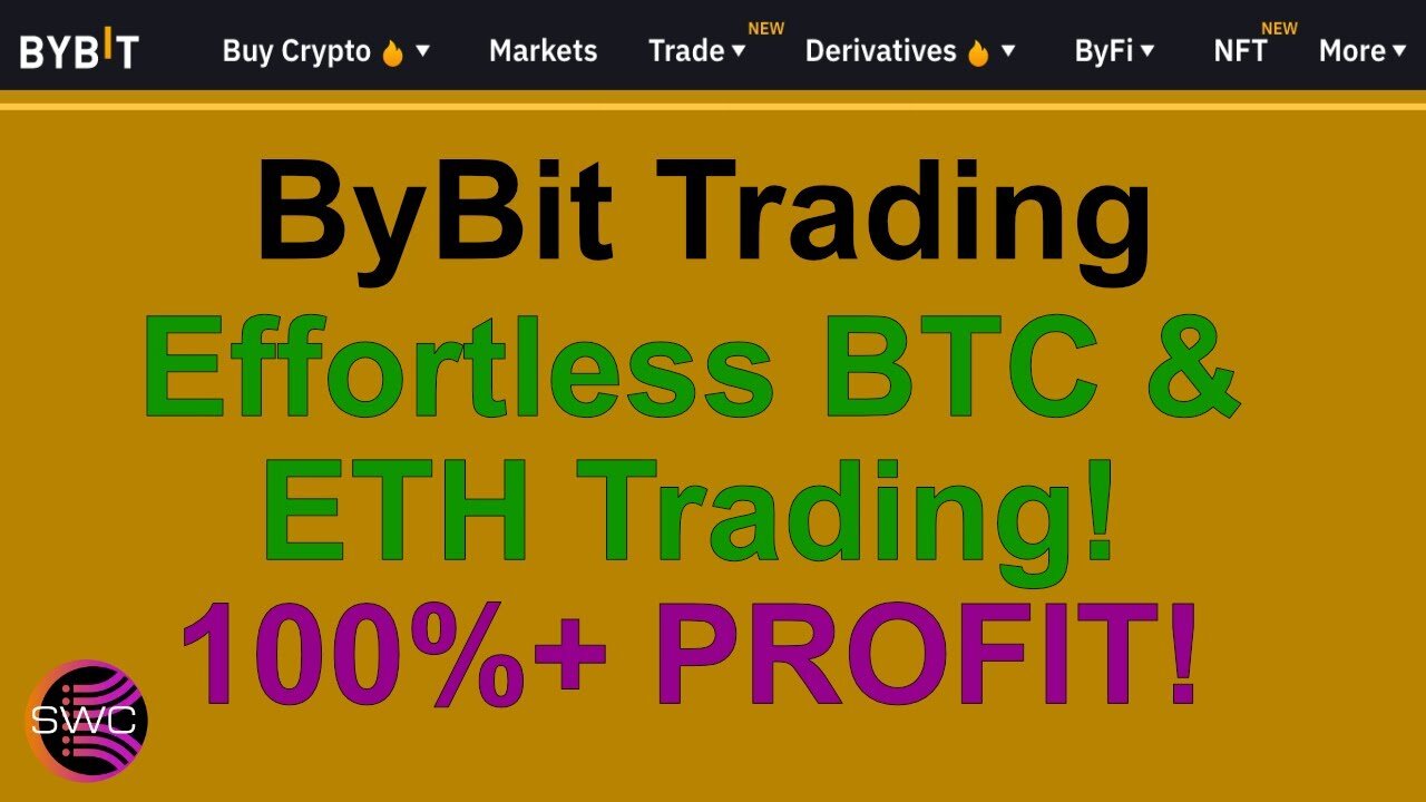 ByBit Trading Effortless BTC & ETH Trading Manual Trading + 3Commas Bot Trading - 100+ PROFIT