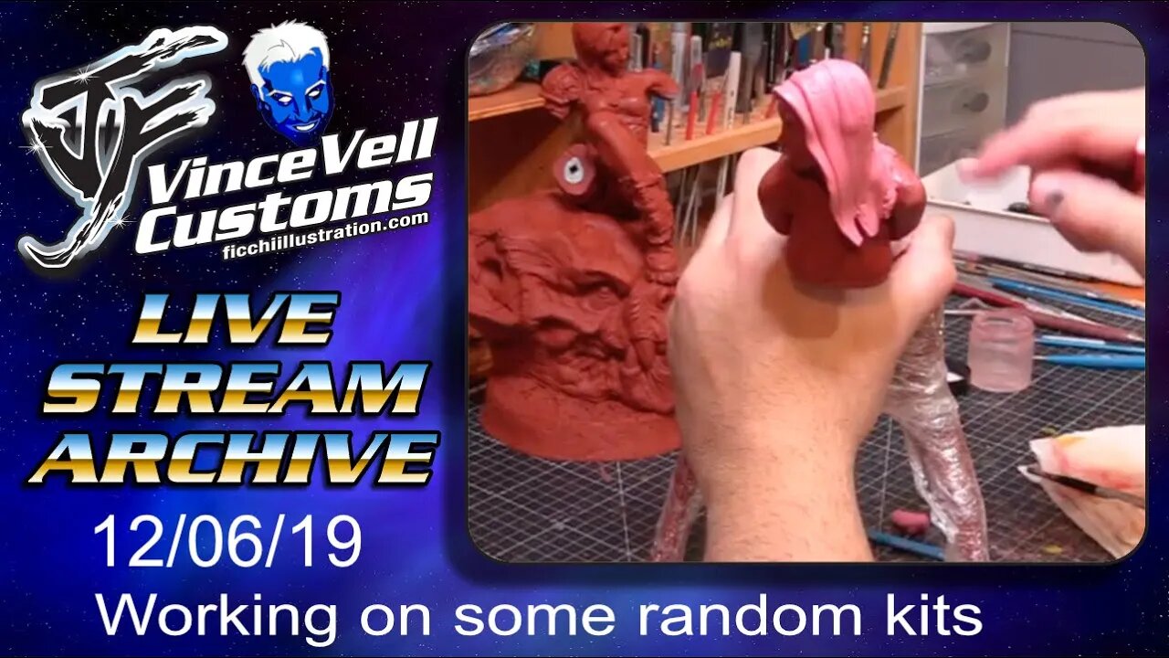 VinceVellCUSTOMS Live Stream 12/06/19 - working on some kits