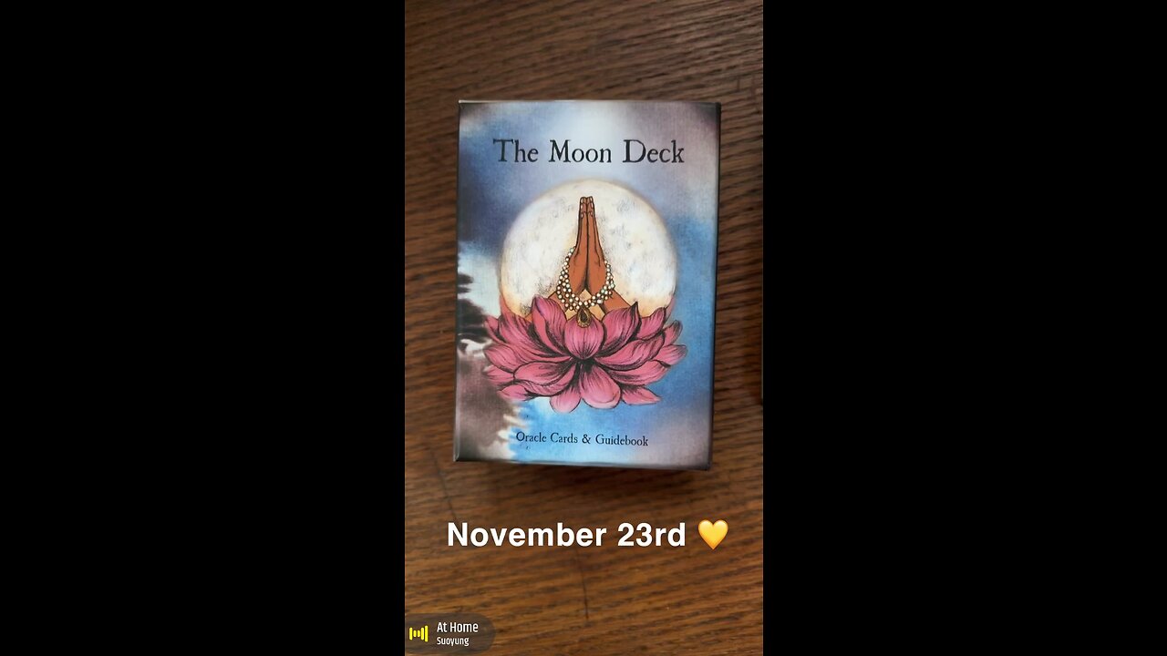 November 23rd oracle card: at home and at peace