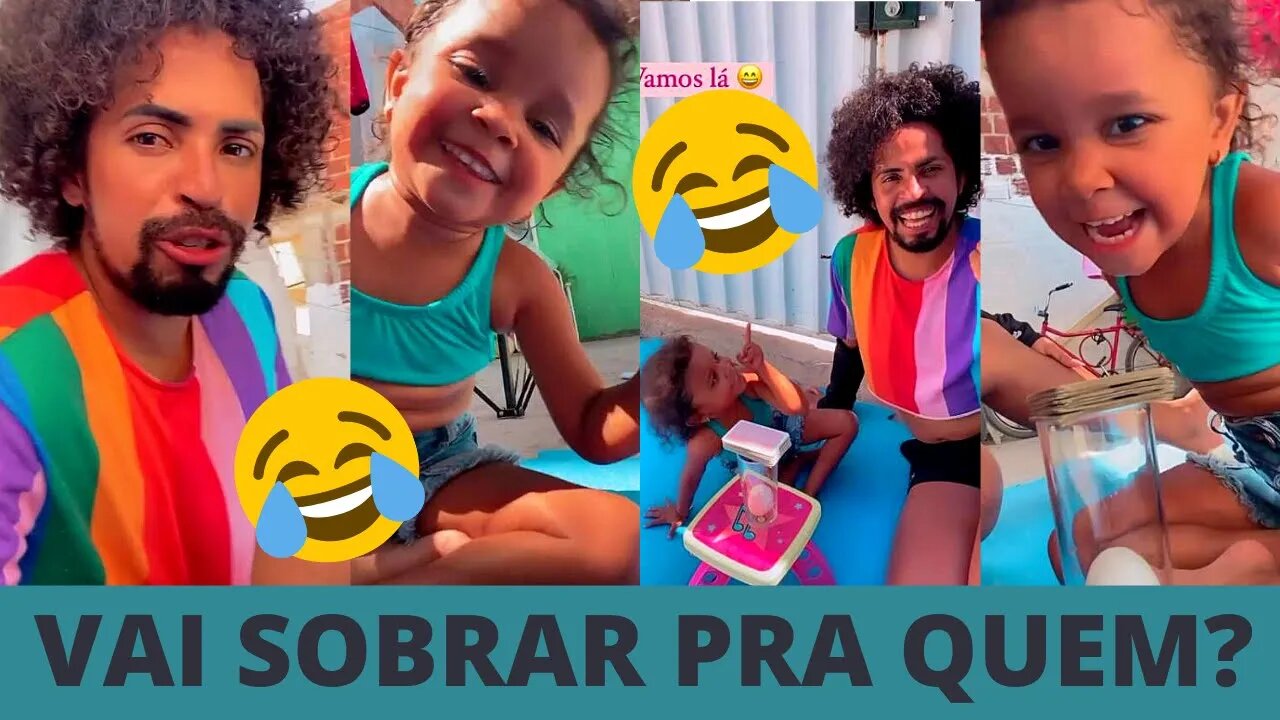 ANDRIELLY MENDES E O Seu Tio MARCOS GAGA no DESAFIO das CARTAS e o OVO no Copo