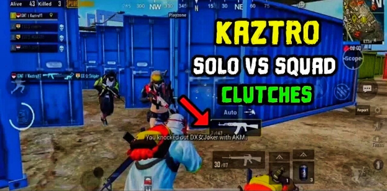 Kaztro Solo Squad Best Moments | 4 Finger Claw Kill Montage