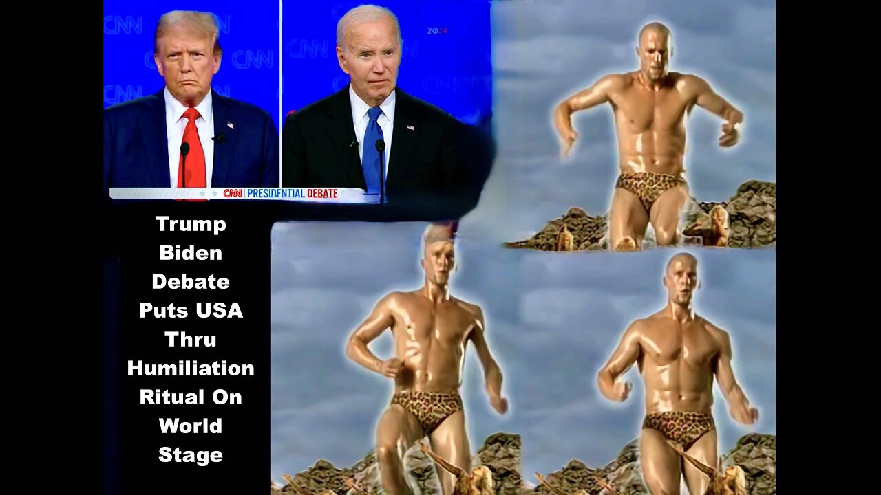 Donald Trump Joe Biden Debate Puts JewSA Thru Jason Statham Dance Humiliation Ritual On World Stage