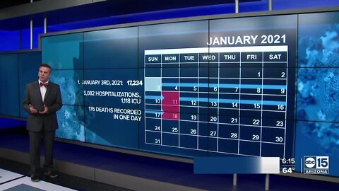 Data breakdown: Top 5 days for COVID-19 cases in Arizona