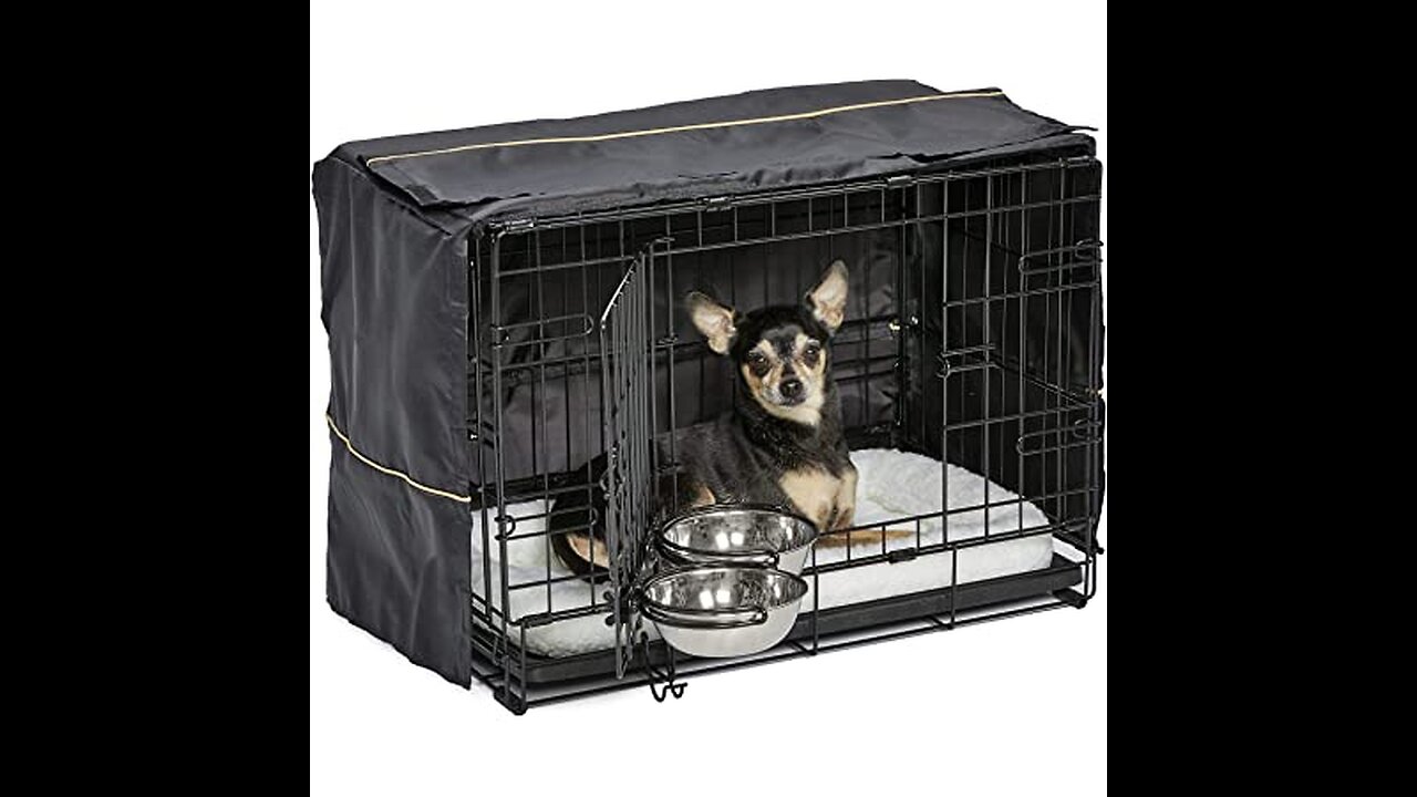 Review Savic Dog Cottage 76 cm Dog Crate Black Powder Coated 76 X 49 X 55 cm