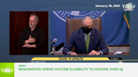 Washington opens vaccine eligibility to anyone over 65